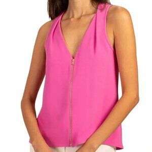 💕TRINA TURK💕 Banning Top ~ Snapdragon Pink Small S NWT